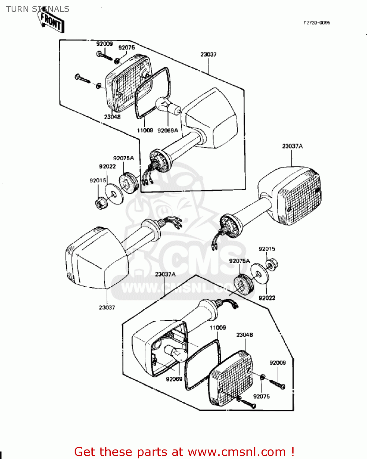 TURN SIGNALS KZ1000J1 1981 USA CANADA
