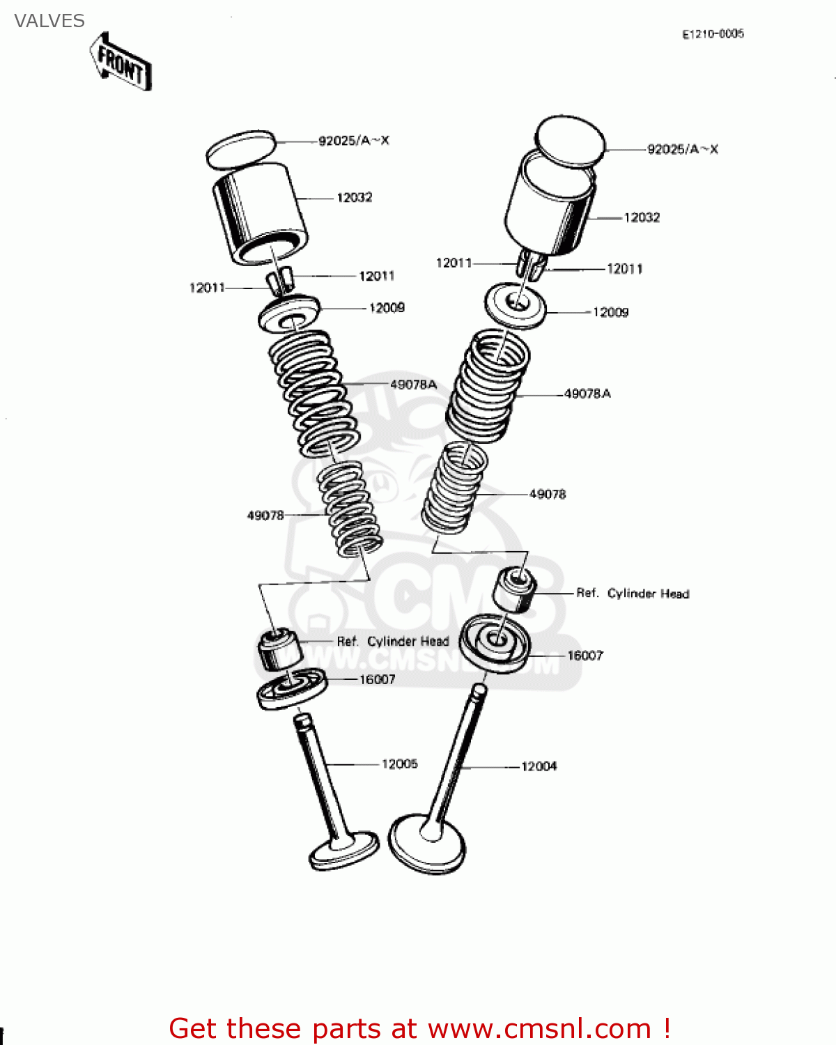 VALVES KZ1000J1 1981 USA CANADA