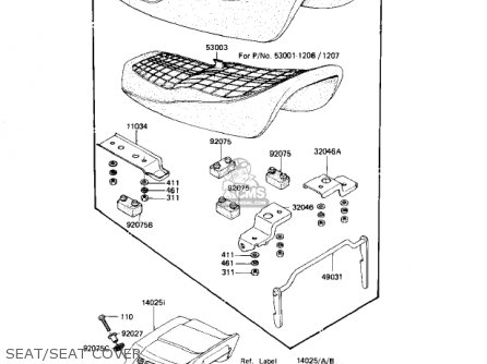 SEAT/SEAT COVER - KZ1000J1 1981 USA CANADA