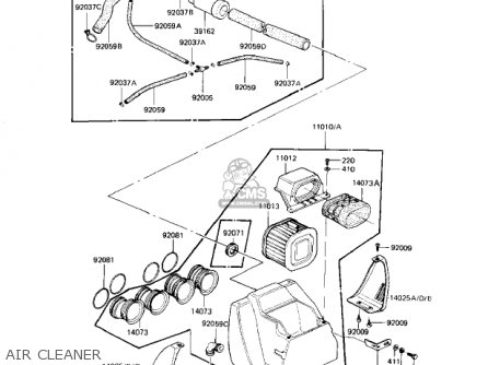 AIR CLEANER - KZ1000J1 1981 USA CANADA