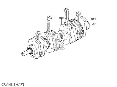 CRANKSHAFT - KZ1000J1 1981 USA CANADA