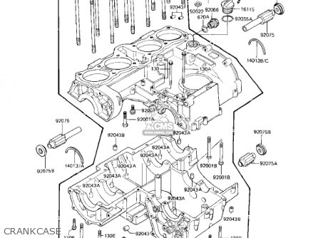 CRANKCASE - KZ1000J1 1981 USA CANADA