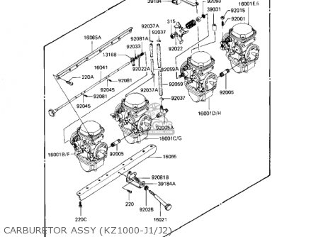 CARBURETOR ASSY (KZ1000-J1/J2) - KZ1000J1 1981 USA CANADA
