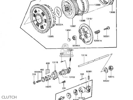 CLUTCH - KZ1000J2 1982 USA CANADA