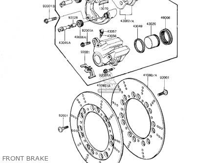 FRONT BRAKE - KZ1000J2 1982 USA CANADA