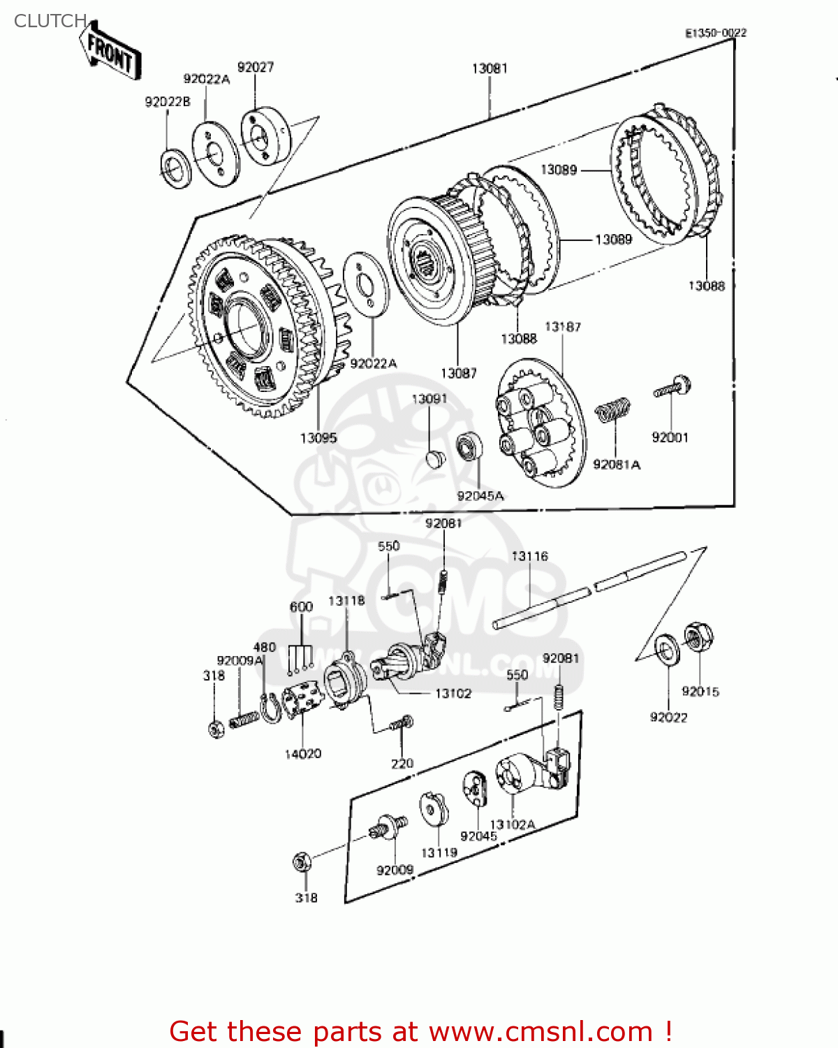 CLUTCH KZ1000J3 1983 USA CANADA