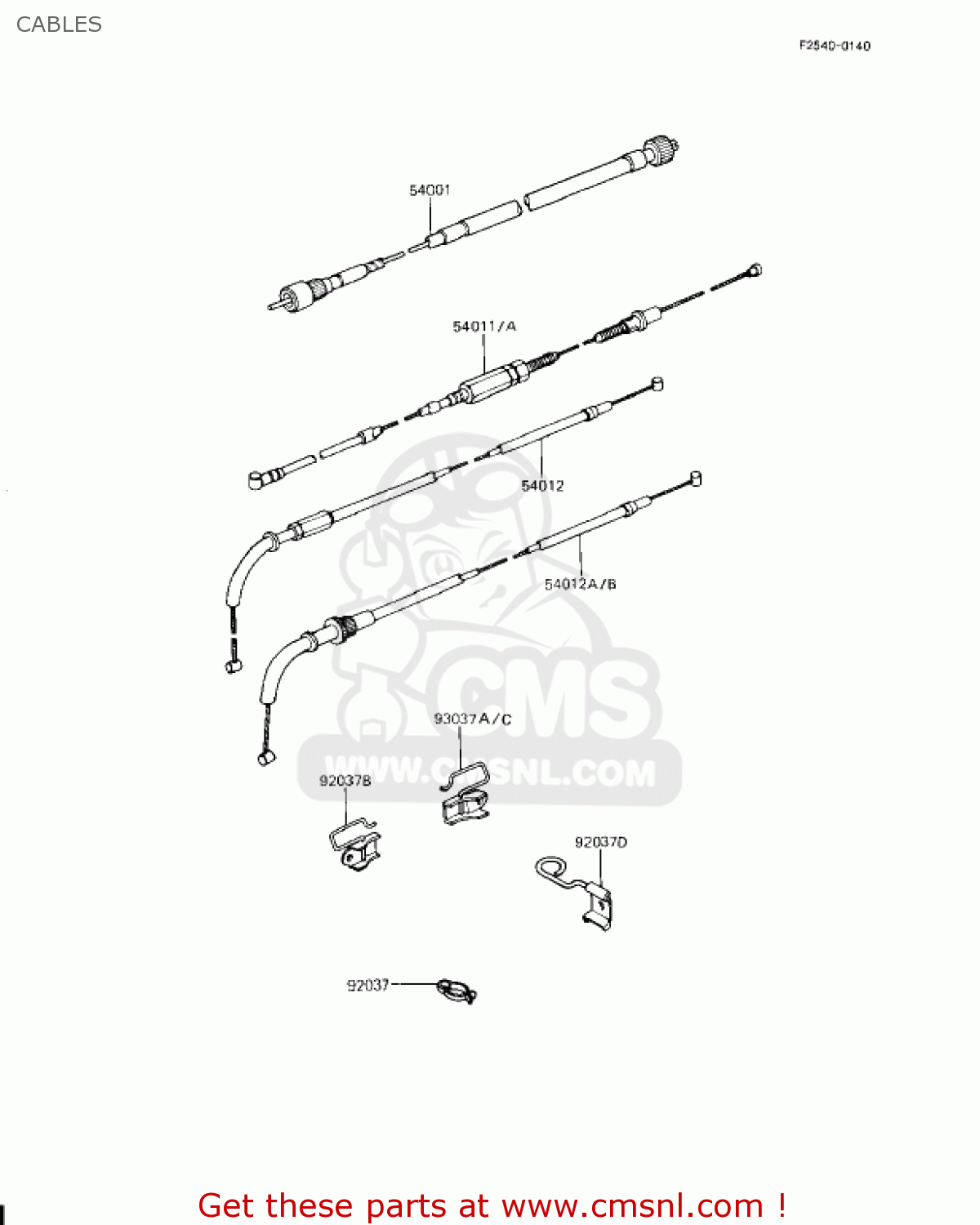 CABLES KZ1000J3 1983 USA CANADA