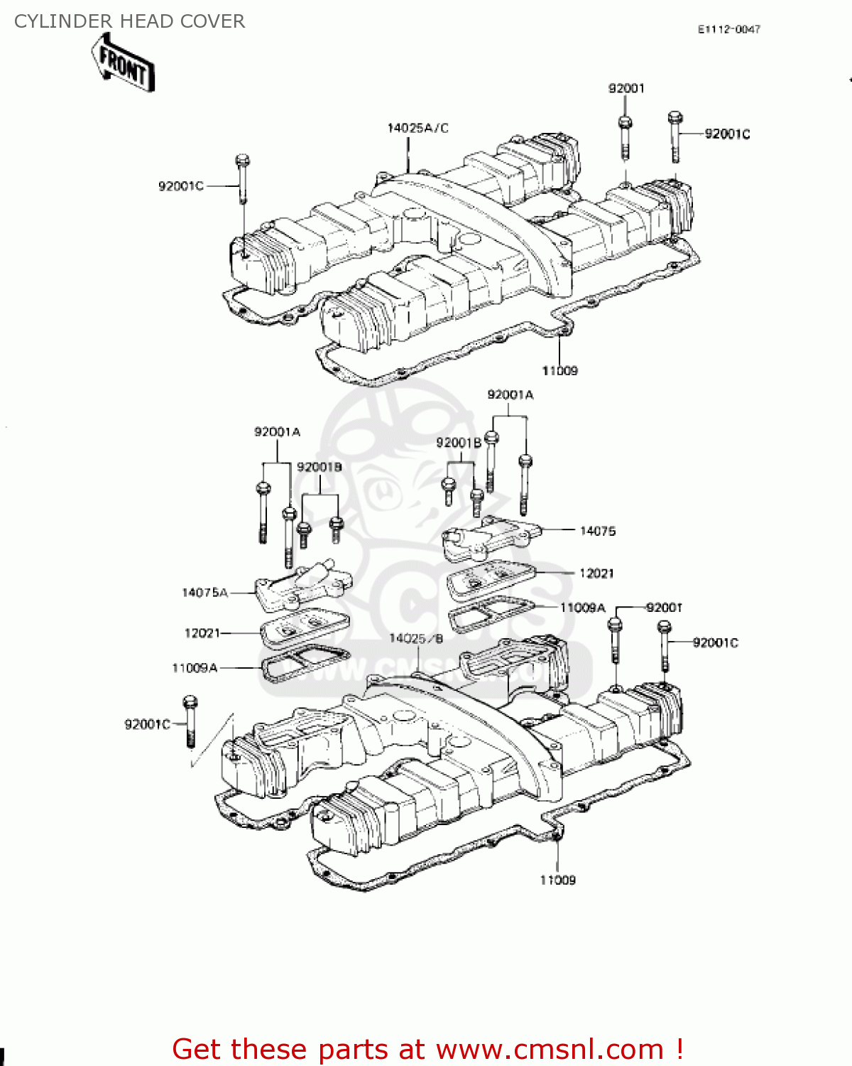 CYLINDER HEAD COVER KZ1000J3 1983 USA CANADA