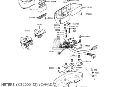 METERS (KZ1000-J3) (CANADA) - KZ1000J3 1983 USA CANADA