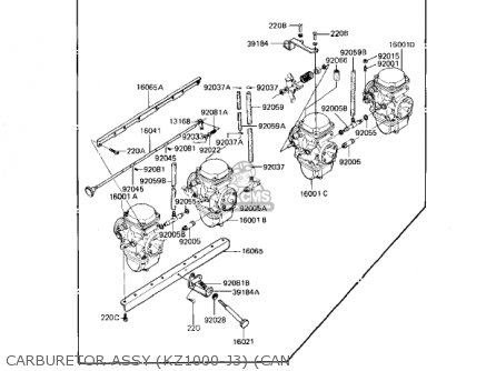 CARBURETOR ASSY (KZ1000-J3) (CAN - KZ1000J3 1983 USA CANADA