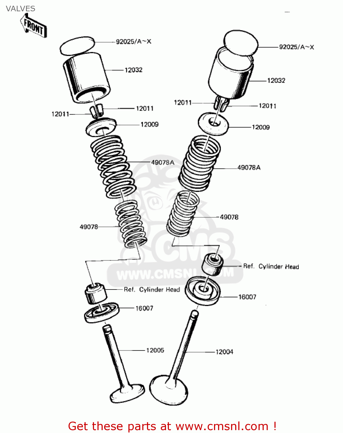 VALVES KZ1000K1 LTD 1981 USA CANADA