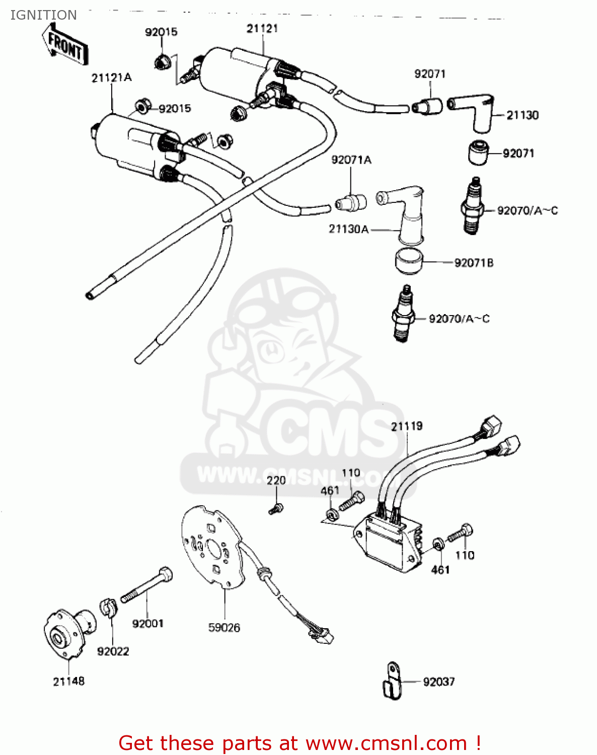 IGNITION KZ1000K1 LTD 1981 USA CANADA