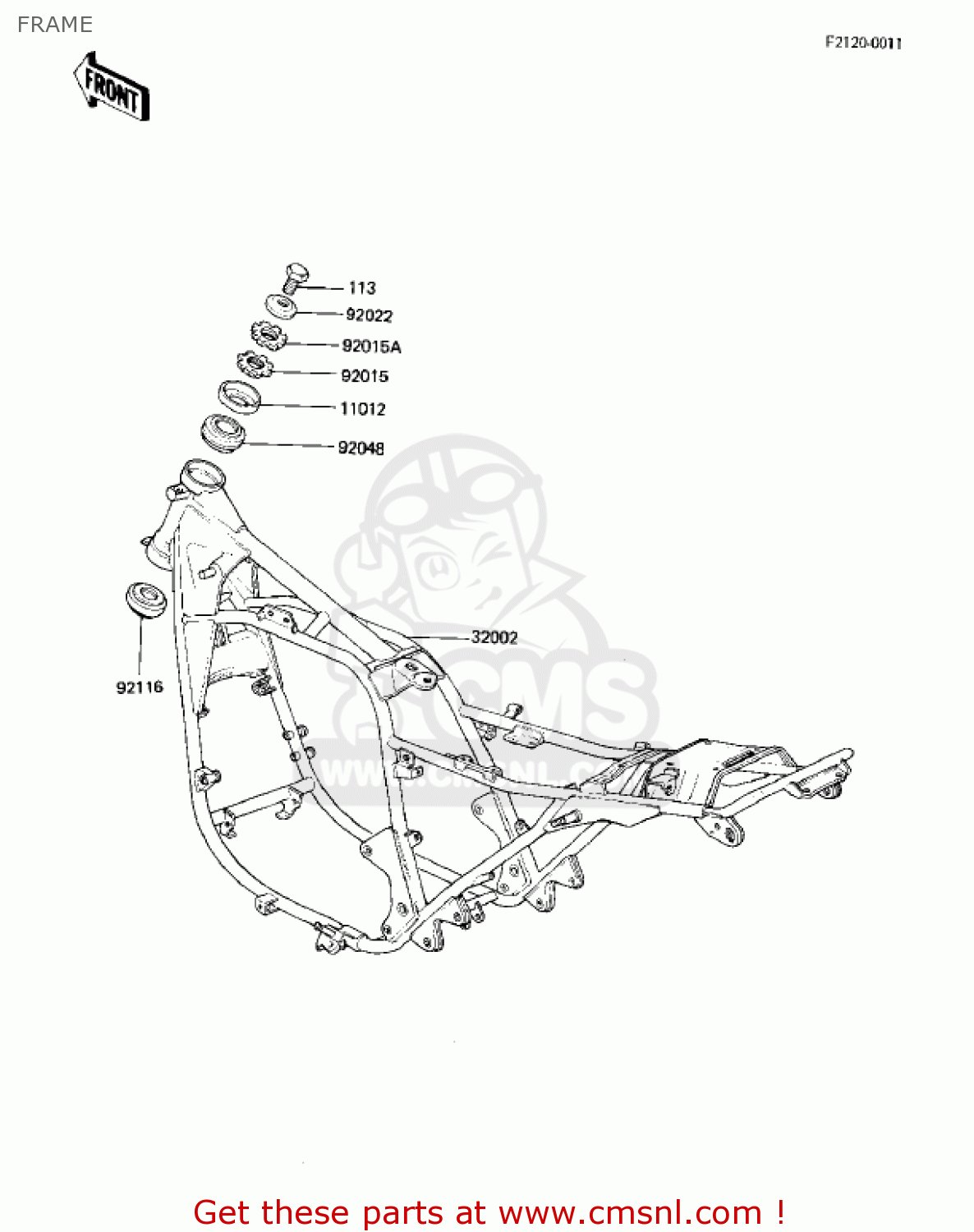 FRAME KZ1000K1 LTD 1981 USA CANADA