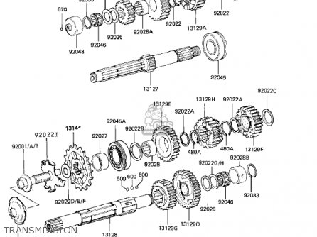TRANSMISSION - KZ1000K1 LTD 1981 USA CANADA