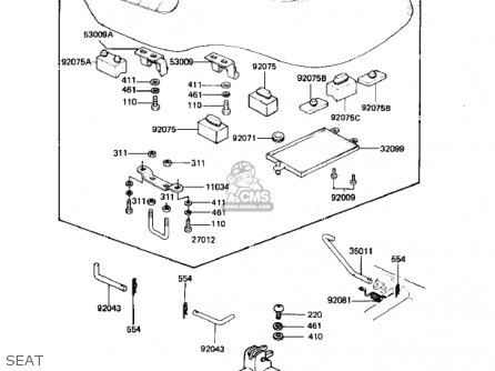 SEAT - KZ1000K1 LTD 1981 USA CANADA