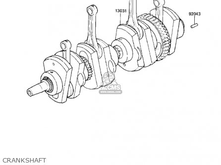 CRANKSHAFT - KZ1000K1 LTD 1981 USA CANADA