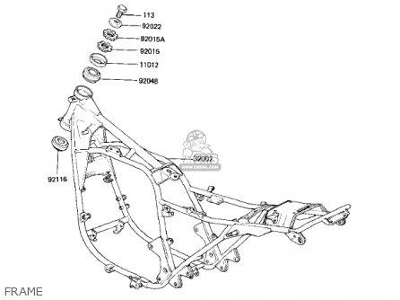 FRAME - KZ1000K1 LTD 1981 USA CANADA
