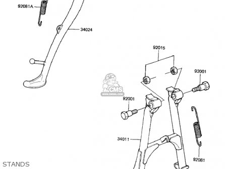 STANDS - KZ1000K1 LTD 1981 USA CANADA