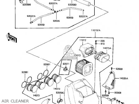 AIR CLEANER - KZ1000K2 LTD 1982 USA CANADA