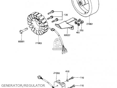 GENERATOR/REGULATOR - KZ1000K2 LTD 1982 USA CANADA