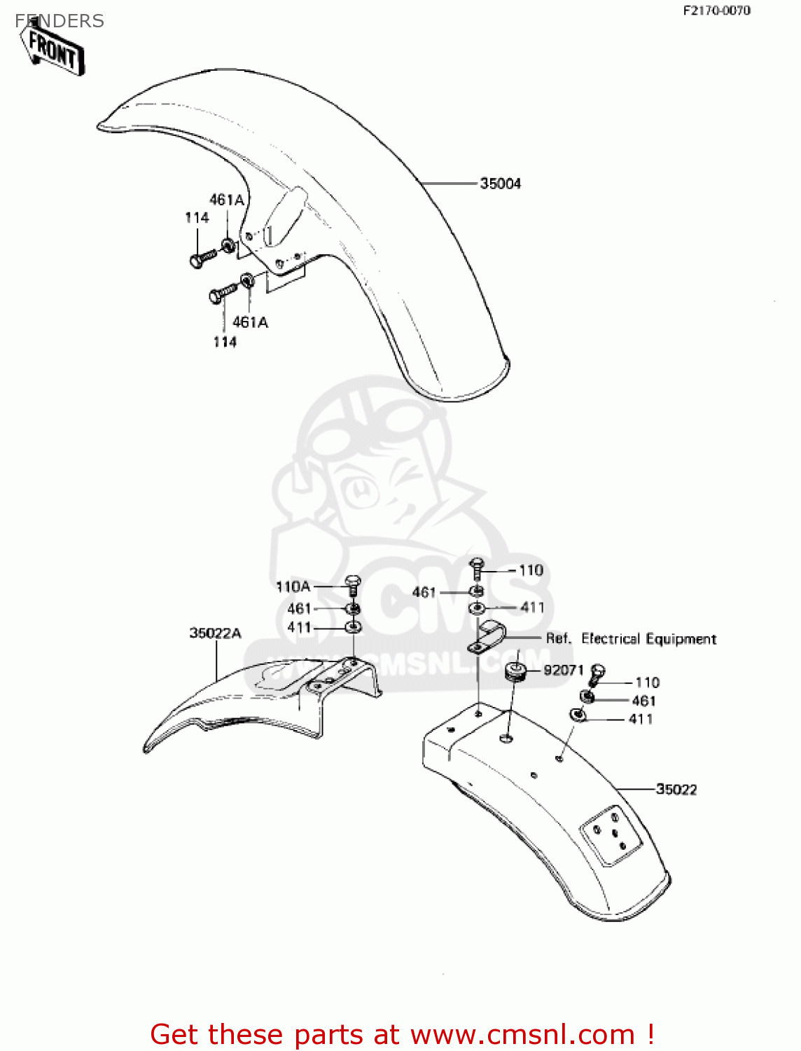 FENDERS KZ1000M1 CSR 1981 USA CANADA