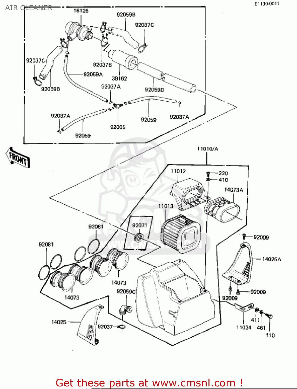 AIR CLEANER KZ1000M1 CSR 1981 USA CANADA