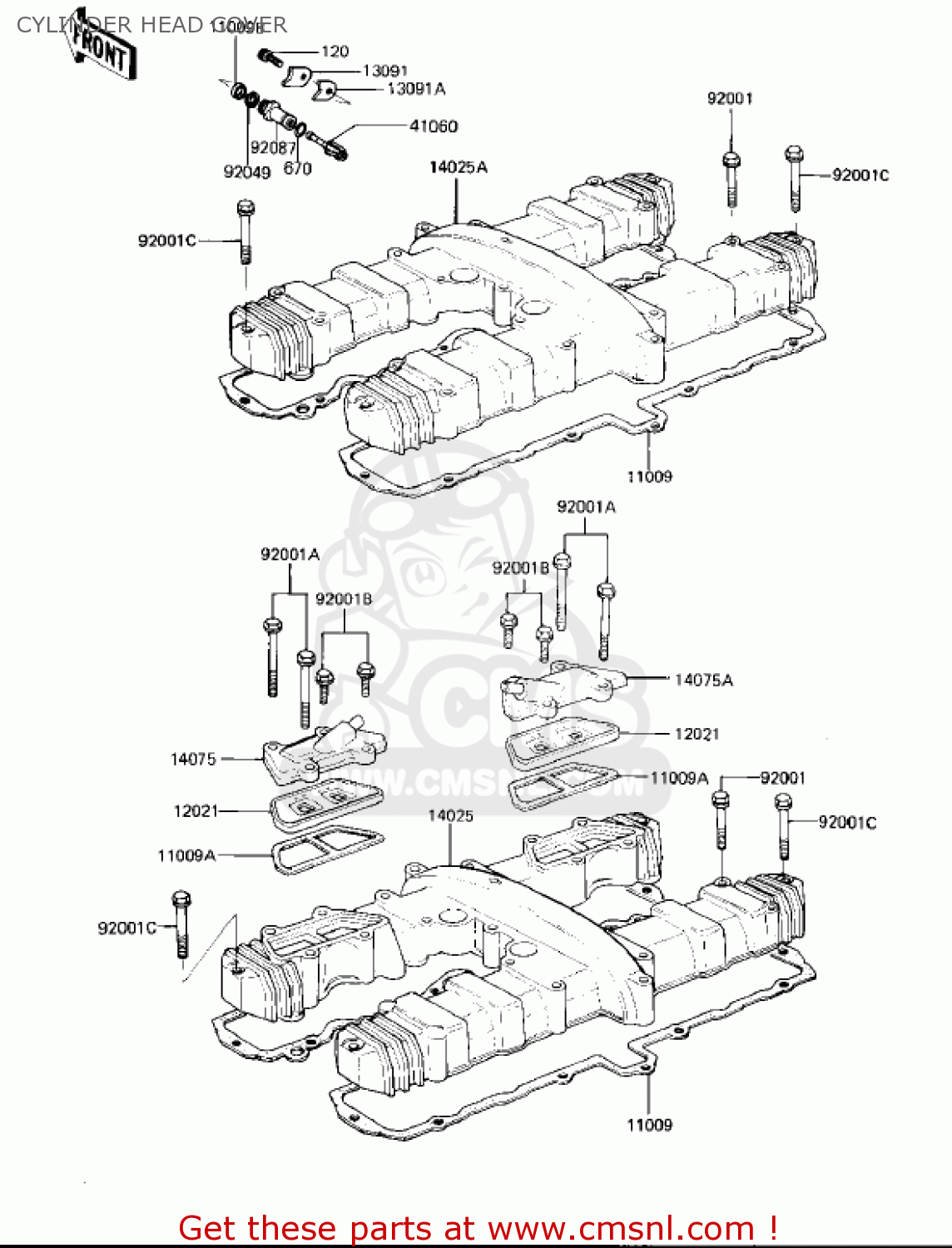 CYLINDER HEAD COVER KZ1000M1 CSR 1981 USA CANADA