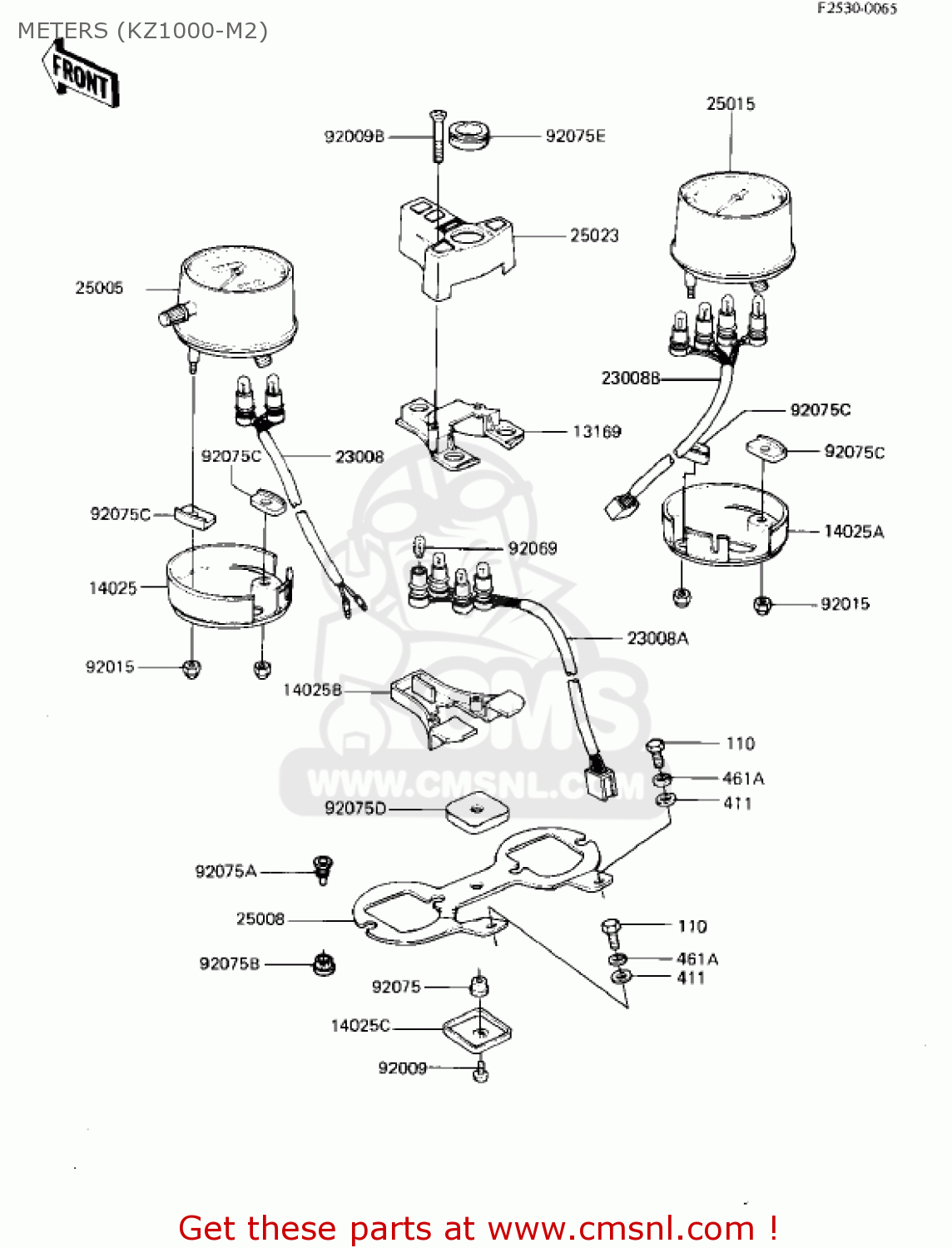 METERS (KZ1000-M2) KZ1000M1 CSR 1981 USA CANADA