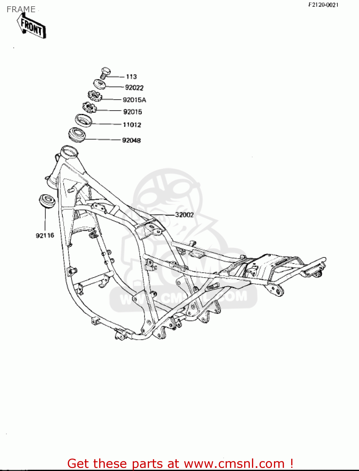 FRAME KZ1000M1 CSR 1981 USA CANADA