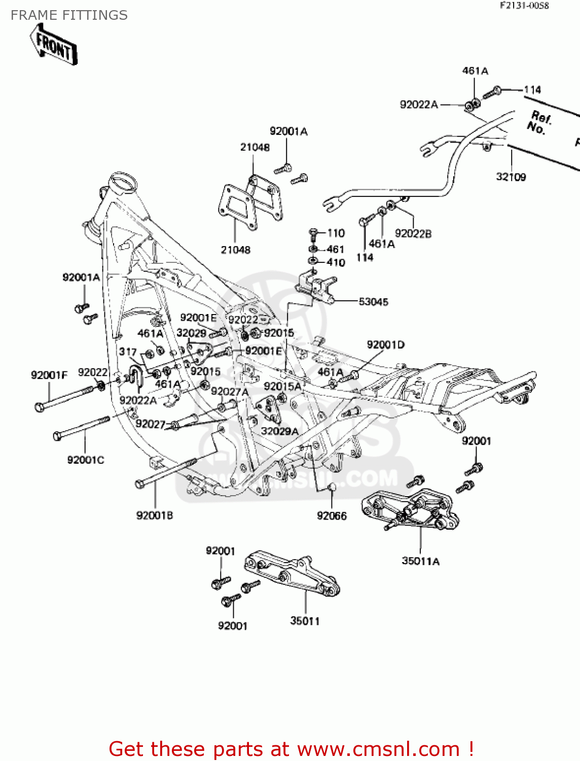 FRAME FITTINGS KZ1000M1 CSR 1981 USA CANADA