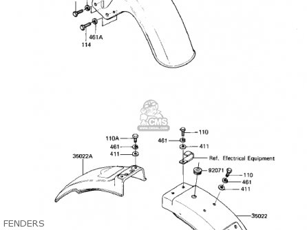 FENDERS - KZ1000M1 CSR 1981 USA CANADA