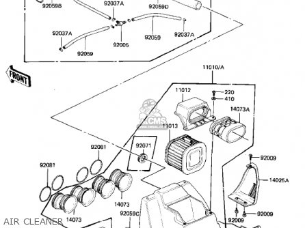 AIR CLEANER - KZ1000M1 CSR 1981 USA CANADA