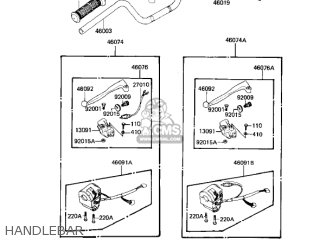 HANDLEBAR - KZ1000M1 CSR 1981 USA CANADA