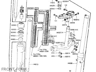 FRONT FORK - KZ1000M1 CSR 1981 USA CANADA