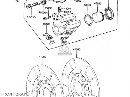 FRONT BRAKE - KZ1000M1 CSR 1981 USA CANADA