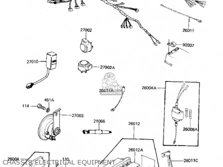 CHASSIS ELECTRICAL EQUIPMENT - KZ1000M1 CSR 1981 USA CANADA