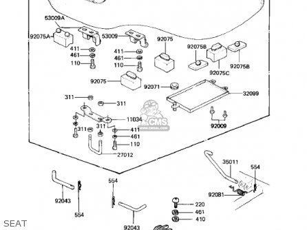 SEAT - KZ1000M1 CSR 1981 USA CANADA