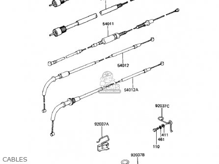 CABLES - KZ1000M1 CSR 1981 USA CANADA