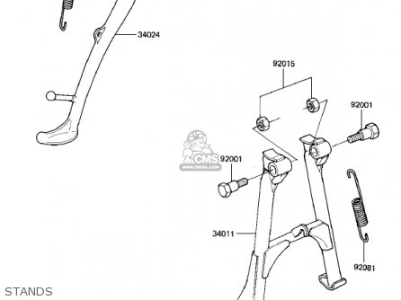 STANDS - KZ1000M1 CSR 1981 USA CANADA
