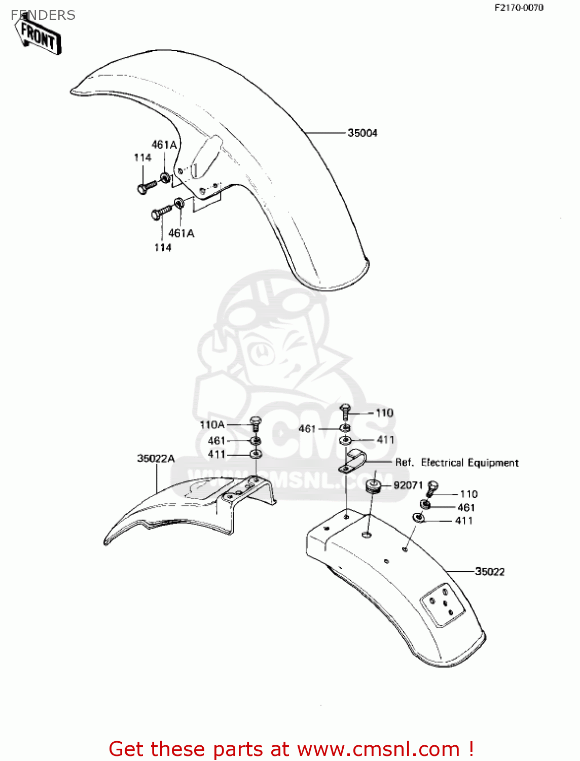 FENDERS KZ1000M2 CSR 1982 USA CANADA