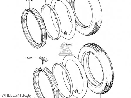 WHEELS/TIRES - KZ1000M2 CSR 1982 USA CANADA