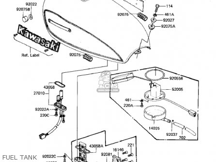 FUEL TANK - KZ1000M2 CSR 1982 USA CANADA