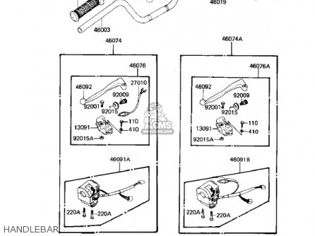 HANDLEBAR - KZ1000M2 CSR 1982 USA CANADA
