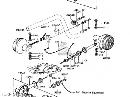 TURN SIGNALS - KZ1000M2 CSR 1982 USA CANADA