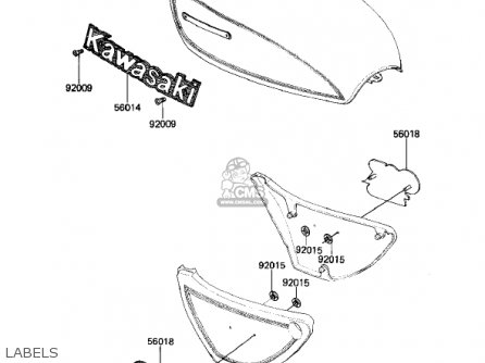 LABELS - KZ1000M2 CSR 1982 USA CANADA