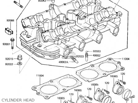 CYLINDER HEAD - KZ1000M2 CSR 1982 USA CANADA