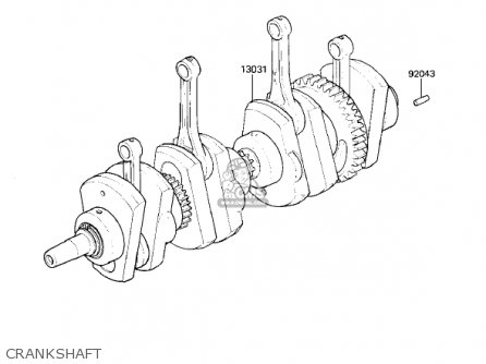 CRANKSHAFT - KZ1000M2 CSR 1982 USA CANADA