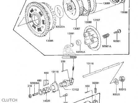 CLUTCH - KZ1000M2 CSR 1982 USA CANADA
