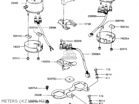 METERS (KZ1000-M2) - KZ1000M2 CSR 1982 USA CANADA