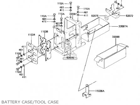 BATTERY CASE/TOOL CASE - KZ1000M2 CSR 1982 USA CANADA